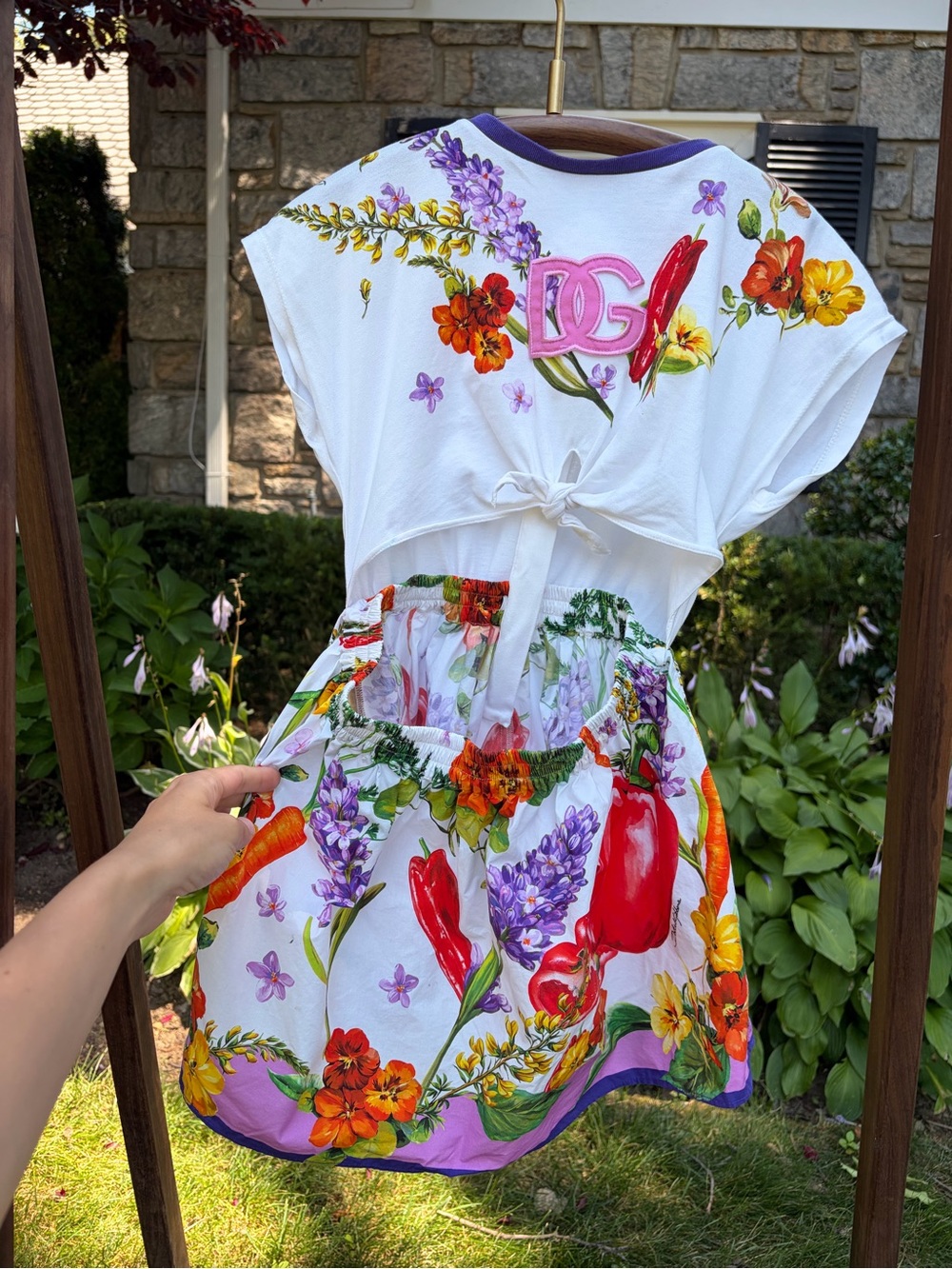 DG Floral Farmer Collection Dress with Vibrant Print